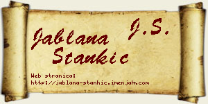 Jablana Stankić vizit kartica